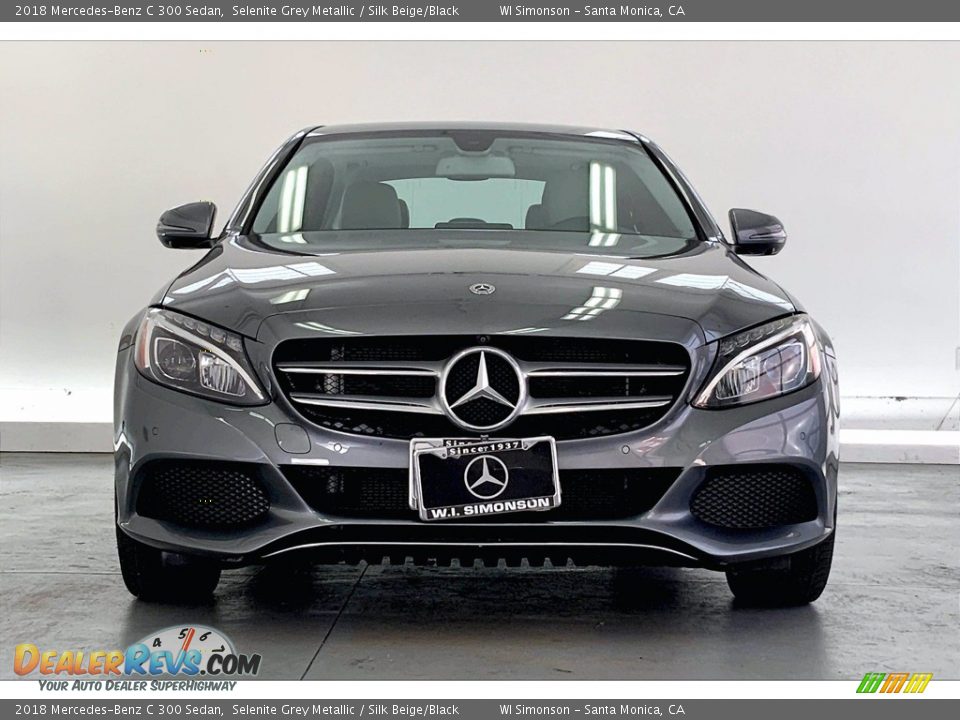 2018 Mercedes-Benz C 300 Sedan Selenite Grey Metallic / Silk Beige/Black Photo #2