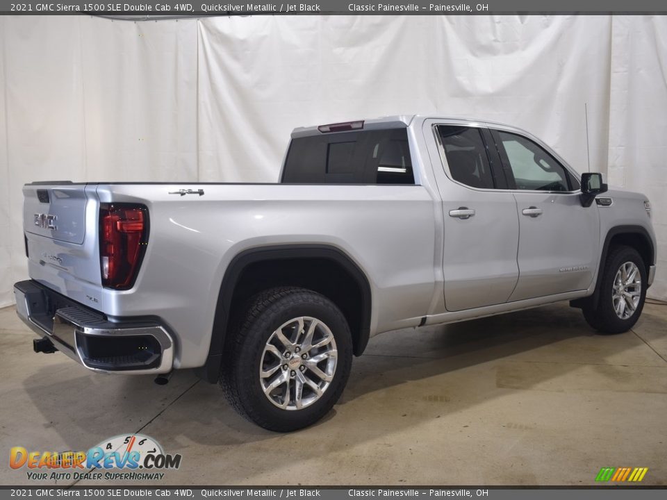 2021 GMC Sierra 1500 SLE Double Cab 4WD Quicksilver Metallic / Jet Black Photo #2