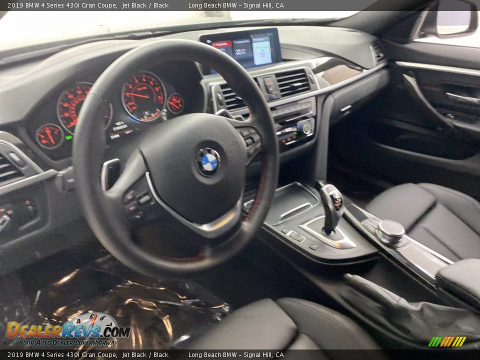 2019 BMW 4 Series 430i Gran Coupe Jet Black / Black Photo #16