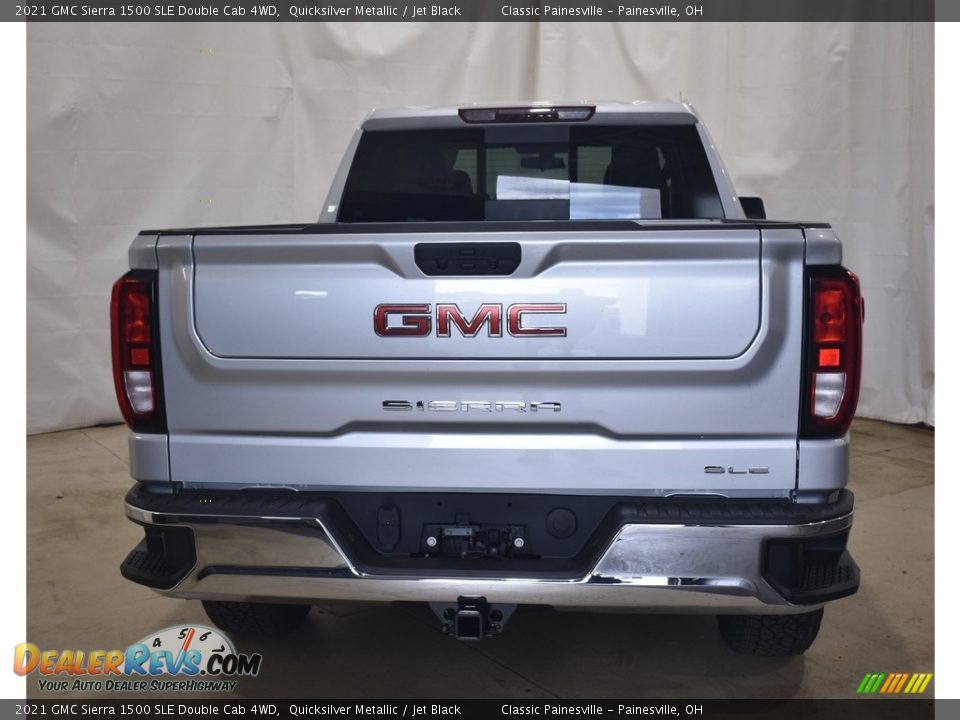 2021 GMC Sierra 1500 SLE Double Cab 4WD Quicksilver Metallic / Jet Black Photo #3