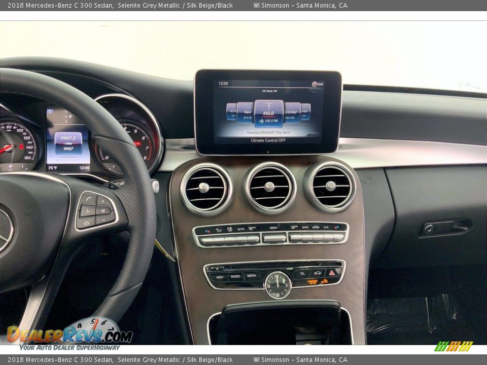 2018 Mercedes-Benz C 300 Sedan Selenite Grey Metallic / Silk Beige/Black Photo #5
