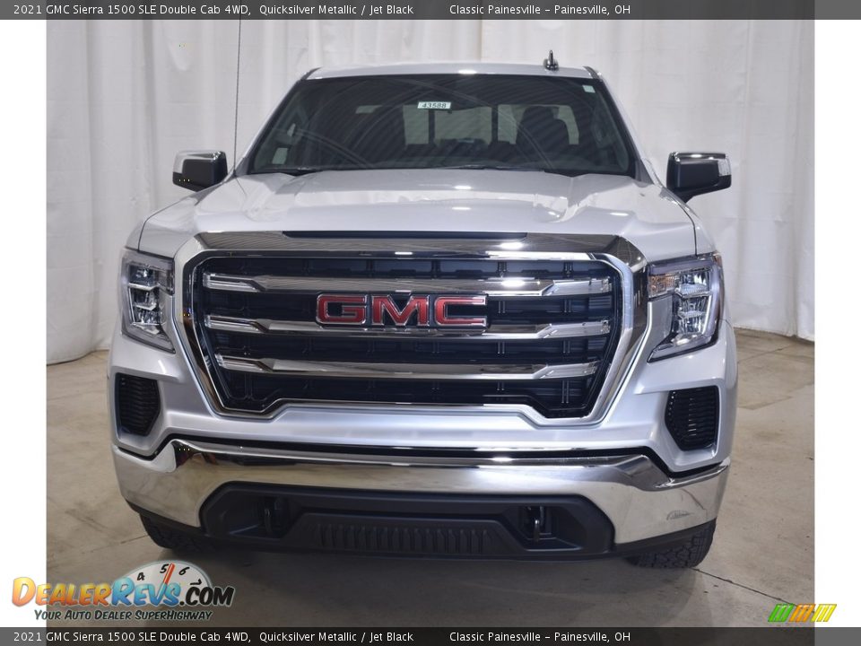 2021 GMC Sierra 1500 SLE Double Cab 4WD Quicksilver Metallic / Jet Black Photo #4