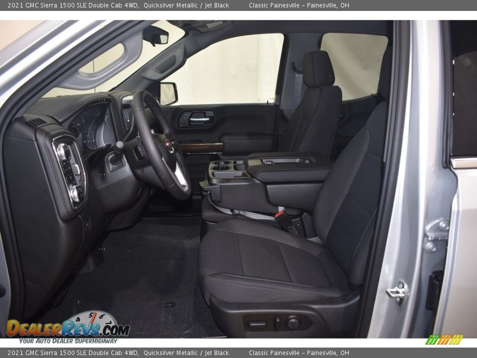 2021 GMC Sierra 1500 SLE Double Cab 4WD Quicksilver Metallic / Jet Black Photo #6