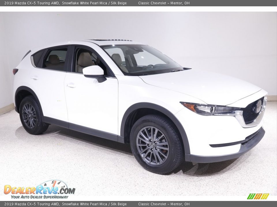 2019 Mazda CX-5 Touring AWD Snowflake White Pearl Mica / Silk Beige Photo #1