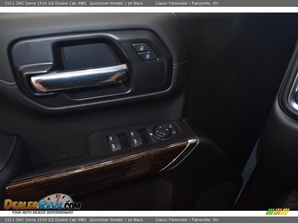 2021 GMC Sierra 1500 SLE Double Cab 4WD Quicksilver Metallic / Jet Black Photo #8