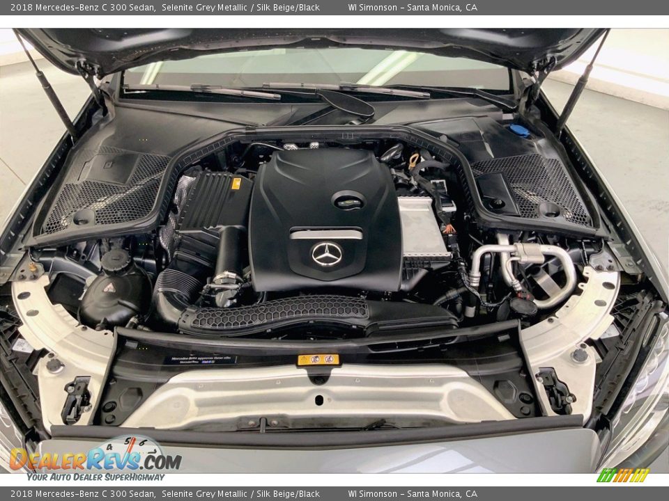 2018 Mercedes-Benz C 300 Sedan Selenite Grey Metallic / Silk Beige/Black Photo #9