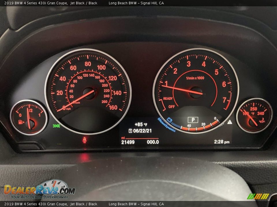 2019 BMW 4 Series 430i Gran Coupe Jet Black / Black Photo #21