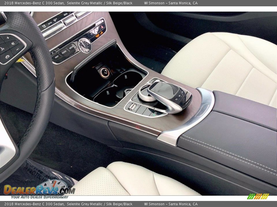 2018 Mercedes-Benz C 300 Sedan Selenite Grey Metallic / Silk Beige/Black Photo #17