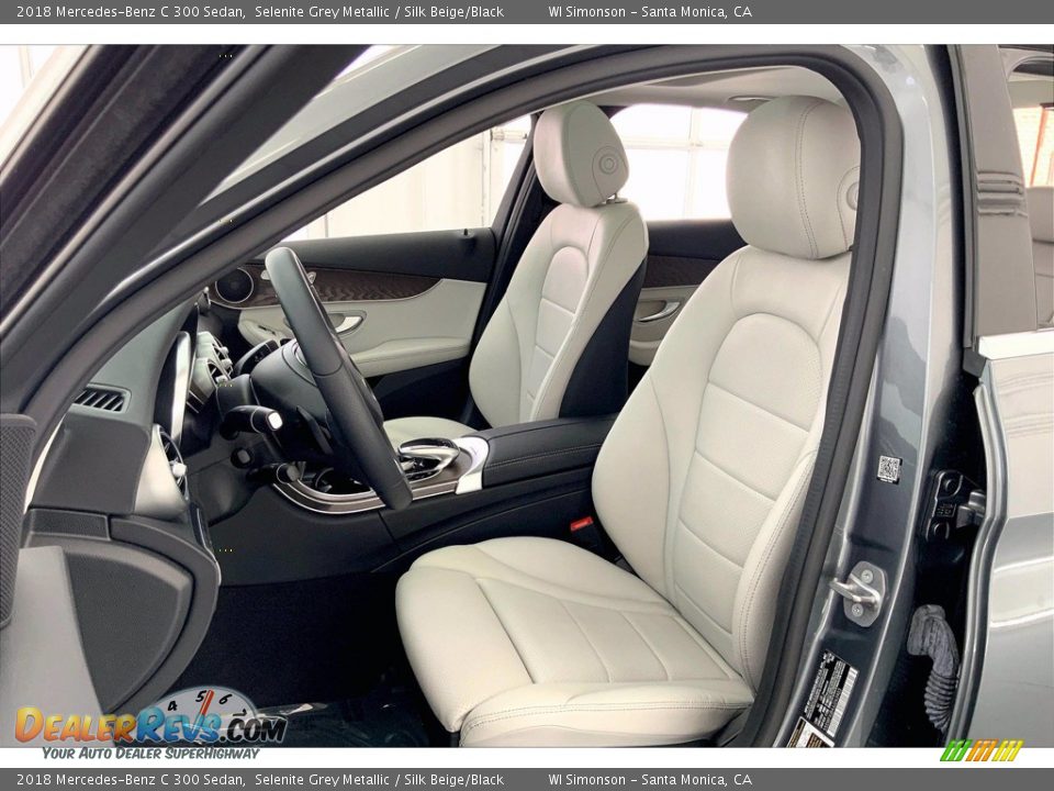 2018 Mercedes-Benz C 300 Sedan Selenite Grey Metallic / Silk Beige/Black Photo #18