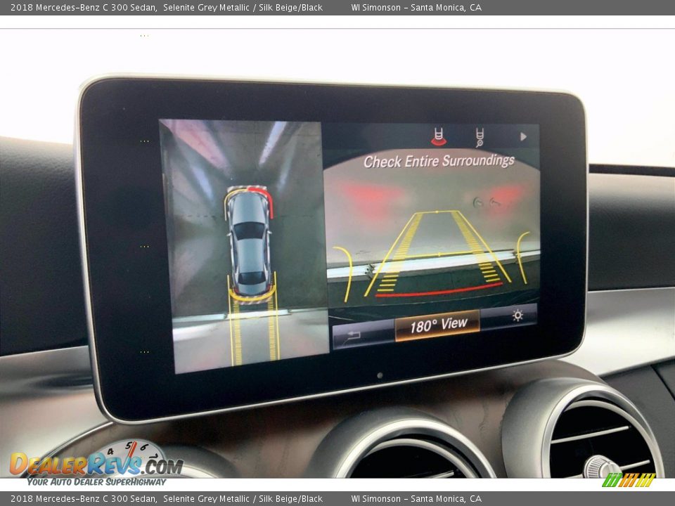 2018 Mercedes-Benz C 300 Sedan Selenite Grey Metallic / Silk Beige/Black Photo #24
