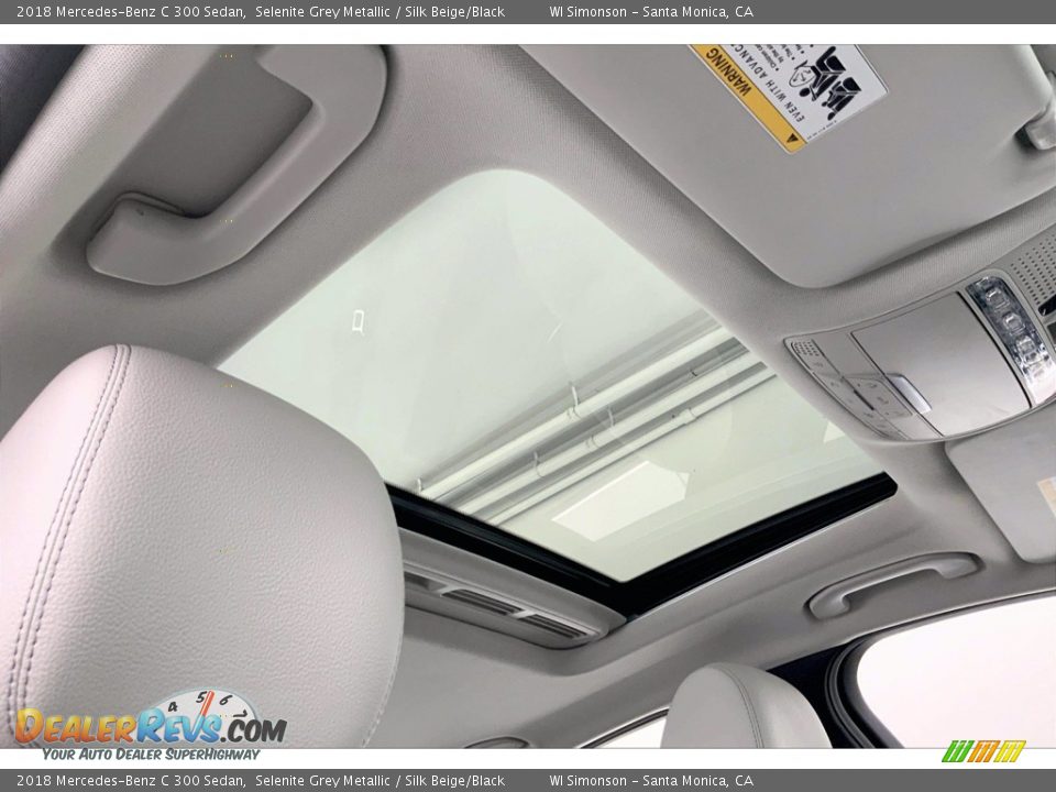 2018 Mercedes-Benz C 300 Sedan Selenite Grey Metallic / Silk Beige/Black Photo #25