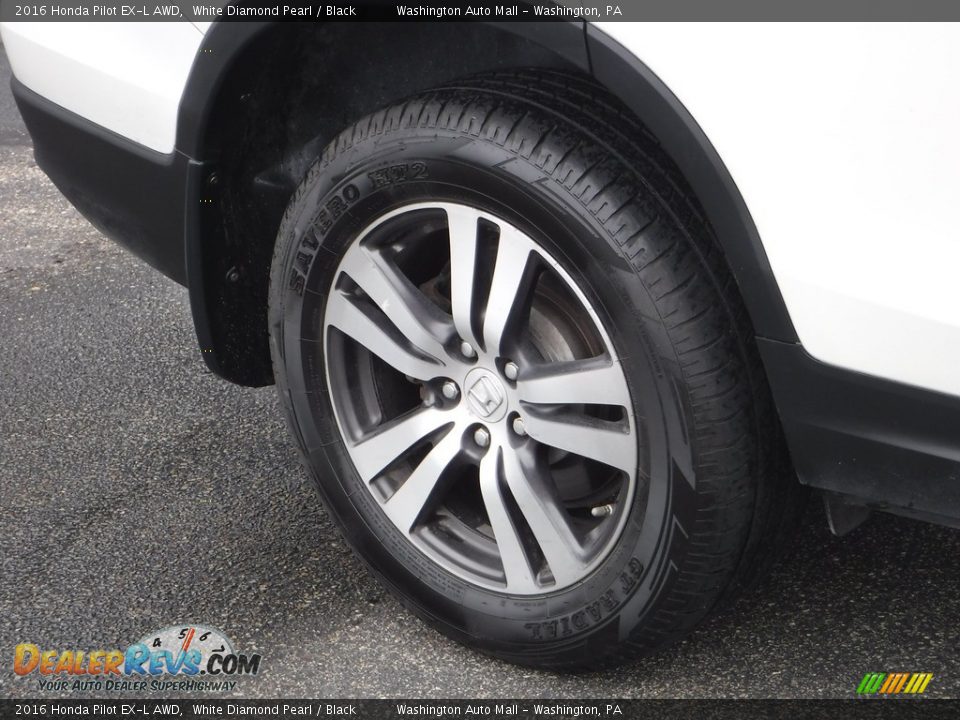 2016 Honda Pilot EX-L AWD White Diamond Pearl / Black Photo #3