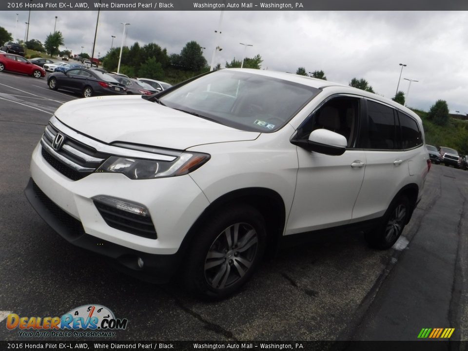 2016 Honda Pilot EX-L AWD White Diamond Pearl / Black Photo #6