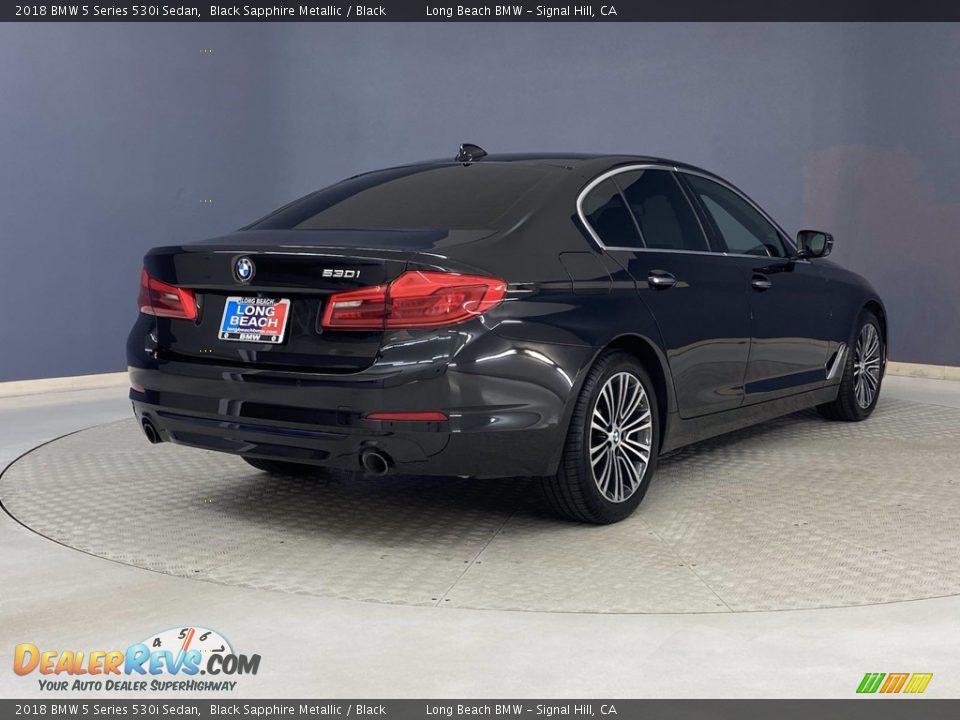 2018 BMW 5 Series 530i Sedan Black Sapphire Metallic / Black Photo #5