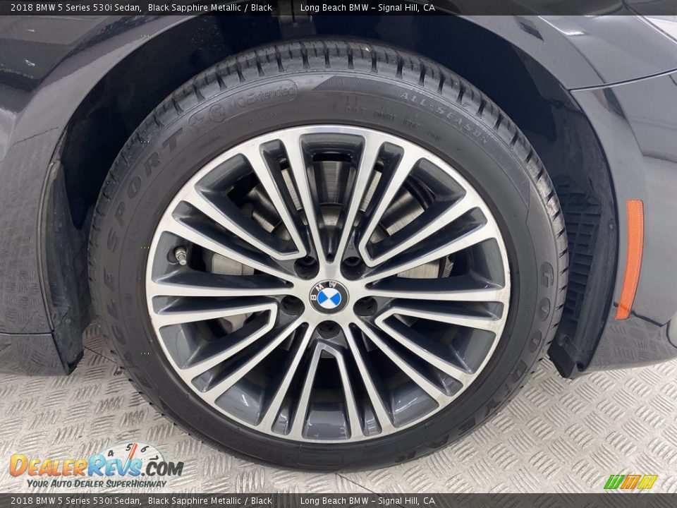 2018 BMW 5 Series 530i Sedan Black Sapphire Metallic / Black Photo #6