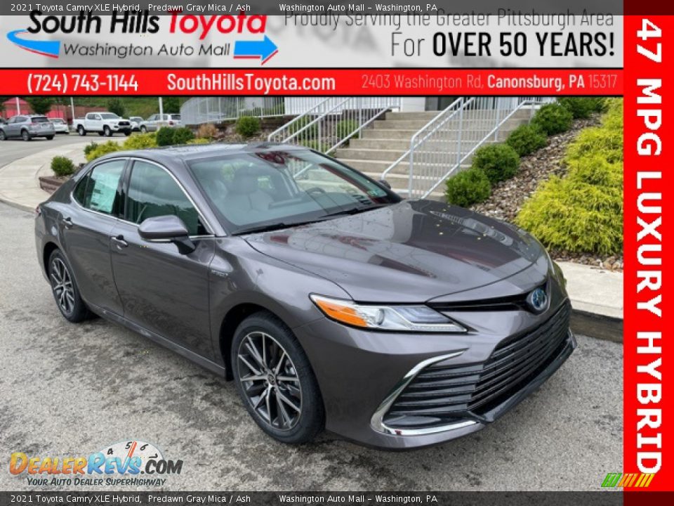 2021 Toyota Camry XLE Hybrid Predawn Gray Mica / Ash Photo #1