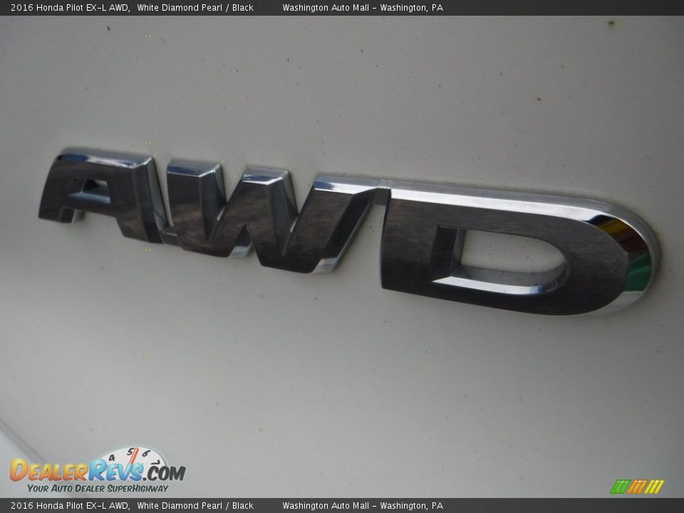 2016 Honda Pilot EX-L AWD White Diamond Pearl / Black Photo #11