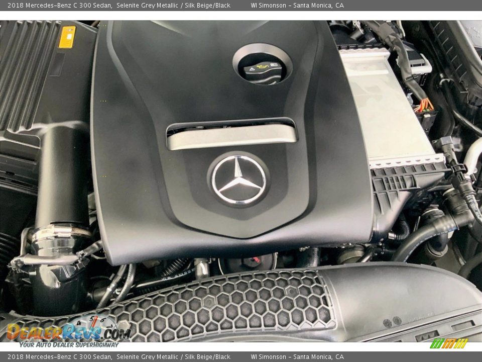 2018 Mercedes-Benz C 300 Sedan Selenite Grey Metallic / Silk Beige/Black Photo #32