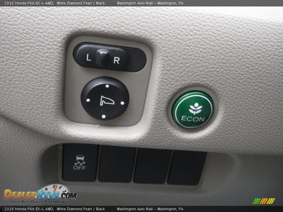 2016 Honda Pilot EX-L AWD White Diamond Pearl / Black Photo #14