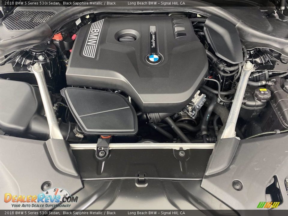 2018 BMW 5 Series 530i Sedan Black Sapphire Metallic / Black Photo #12
