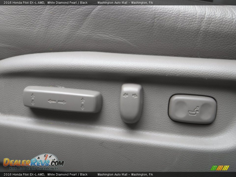 2016 Honda Pilot EX-L AWD White Diamond Pearl / Black Photo #17
