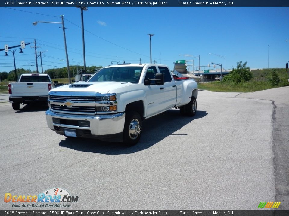 2018 Chevrolet Silverado 3500HD Work Truck Crew Cab Summit White / Dark Ash/Jet Black Photo #2