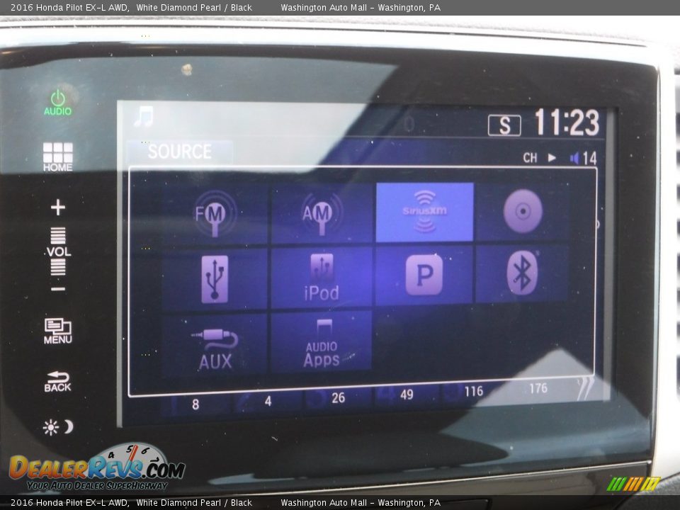 2016 Honda Pilot EX-L AWD White Diamond Pearl / Black Photo #21