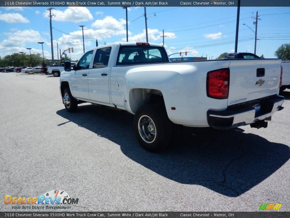 2018 Chevrolet Silverado 3500HD Work Truck Crew Cab Summit White / Dark Ash/Jet Black Photo #5