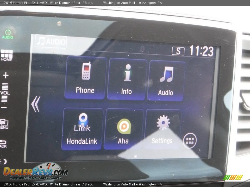 2016 Honda Pilot EX-L AWD White Diamond Pearl / Black Photo #22