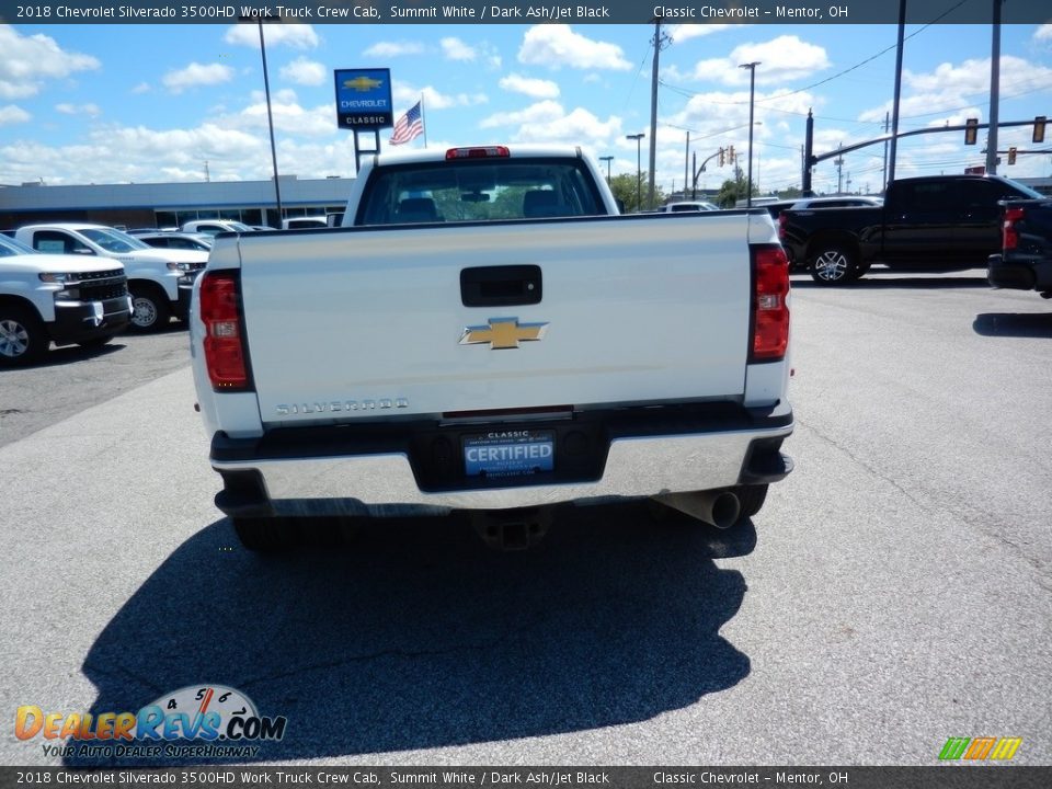 2018 Chevrolet Silverado 3500HD Work Truck Crew Cab Summit White / Dark Ash/Jet Black Photo #6