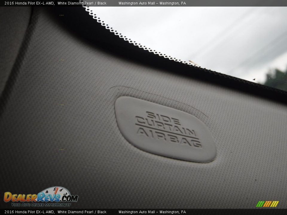 2016 Honda Pilot EX-L AWD White Diamond Pearl / Black Photo #25