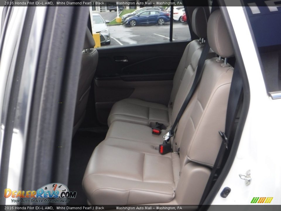 2016 Honda Pilot EX-L AWD White Diamond Pearl / Black Photo #26