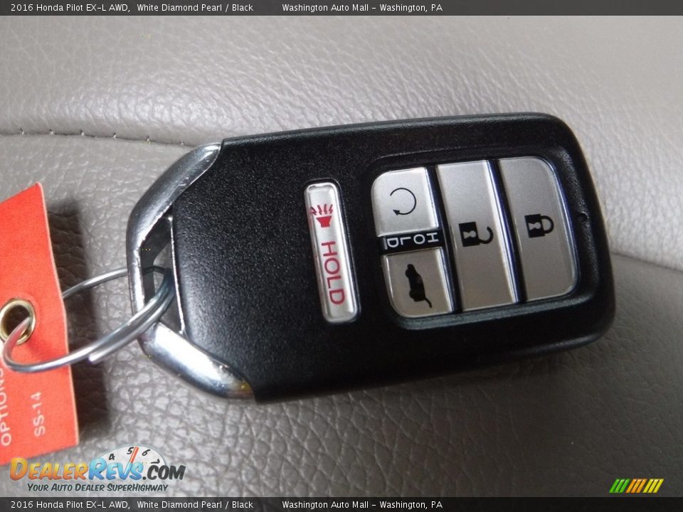 2016 Honda Pilot EX-L AWD White Diamond Pearl / Black Photo #30