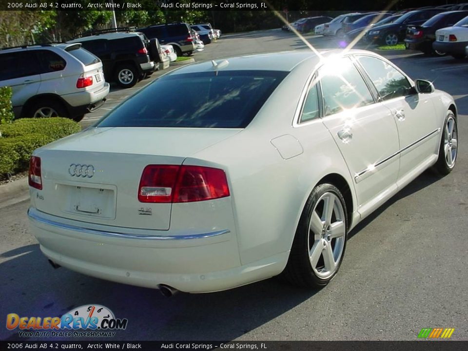 2006 Audi A8 4.2 quattro Arctic White / Black Photo #5