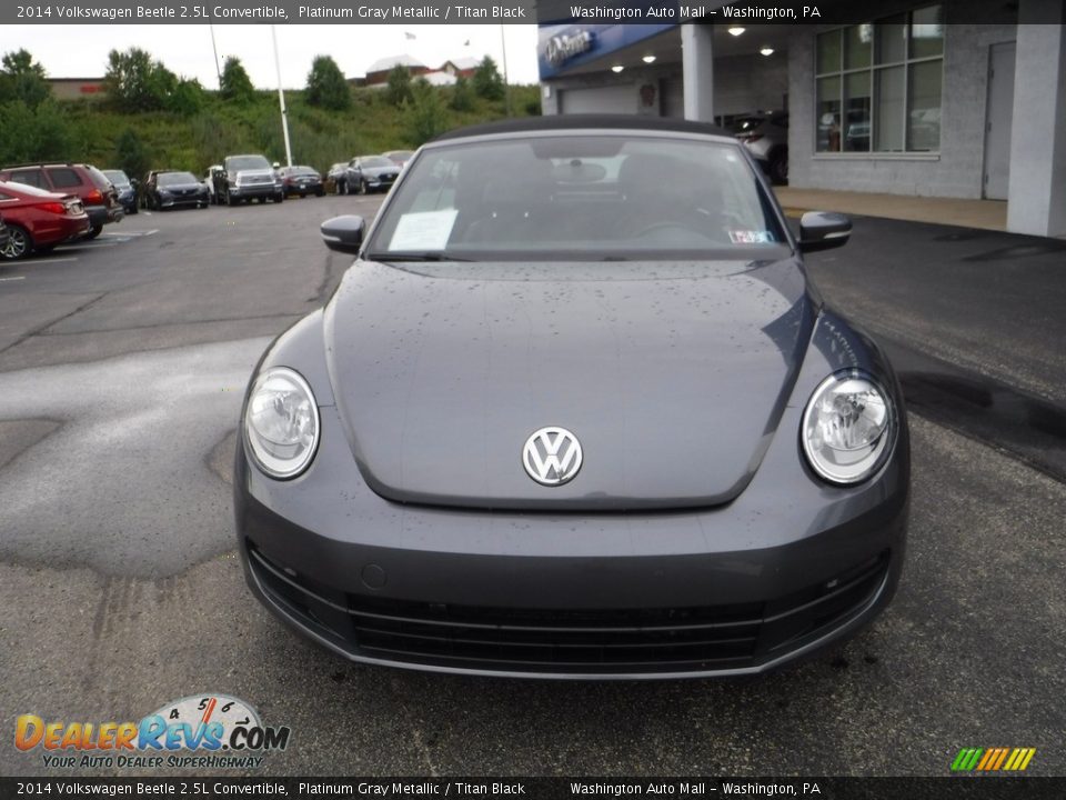 2014 Volkswagen Beetle 2.5L Convertible Platinum Gray Metallic / Titan Black Photo #6