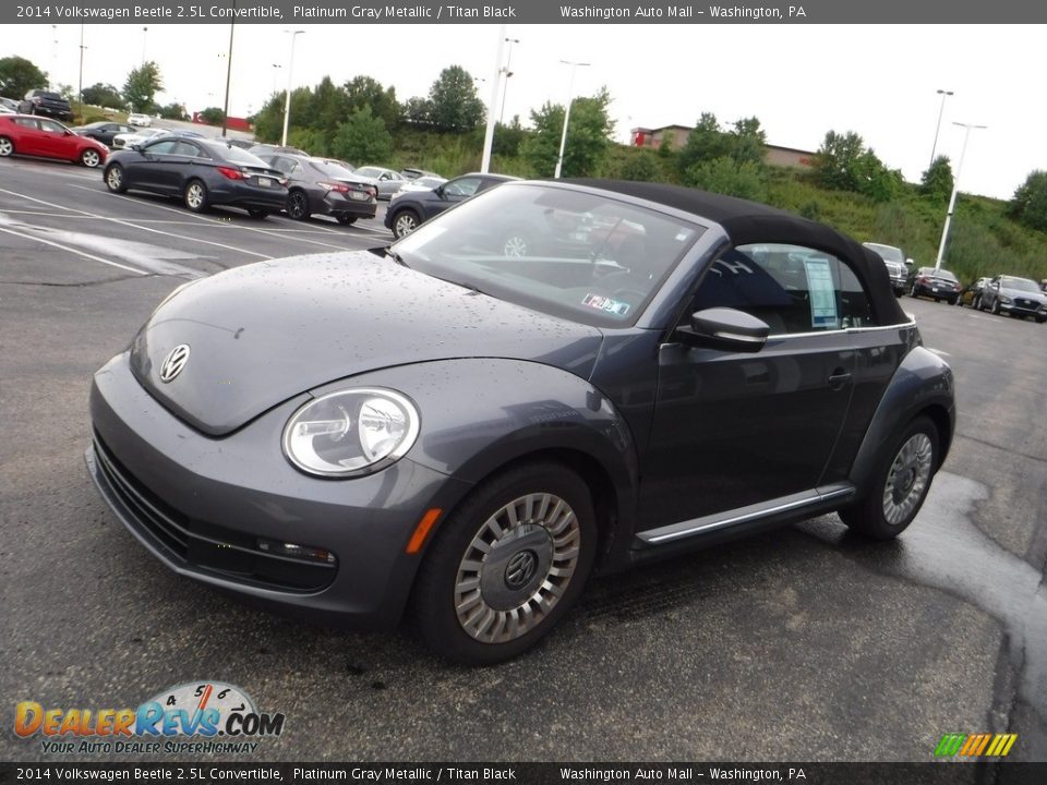 2014 Volkswagen Beetle 2.5L Convertible Platinum Gray Metallic / Titan Black Photo #7