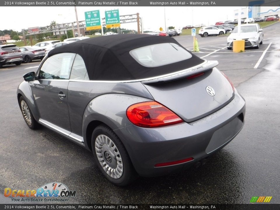 2014 Volkswagen Beetle 2.5L Convertible Platinum Gray Metallic / Titan Black Photo #9