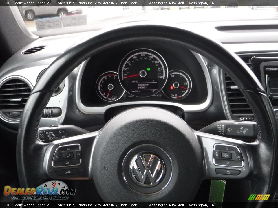 2014 Volkswagen Beetle 2.5L Convertible Steering Wheel Photo #21