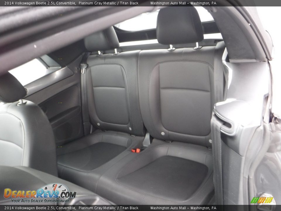 Rear Seat of 2014 Volkswagen Beetle 2.5L Convertible Photo #24