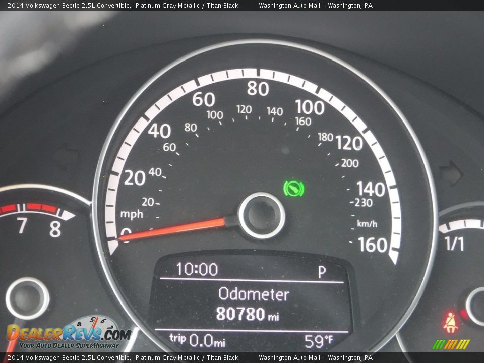 2014 Volkswagen Beetle 2.5L Convertible Gauges Photo #27