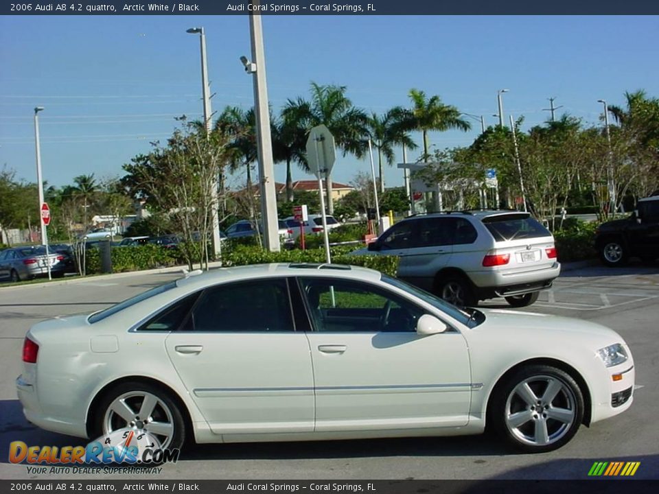 2006 Audi A8 4.2 quattro Arctic White / Black Photo #6