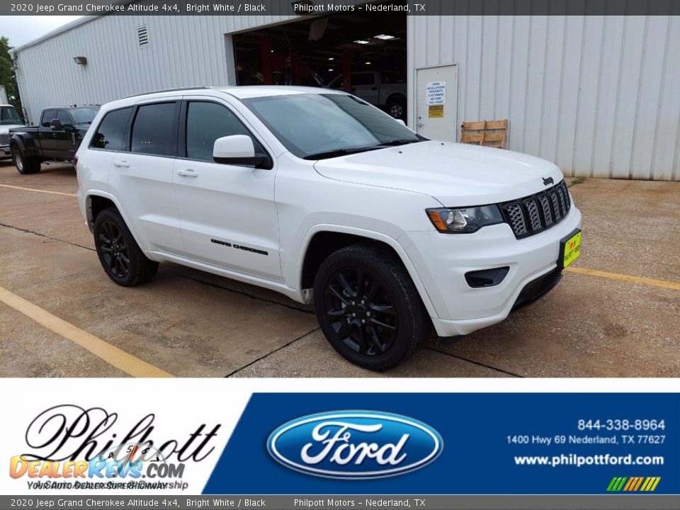 2020 Jeep Grand Cherokee Altitude 4x4 Bright White / Black Photo #1