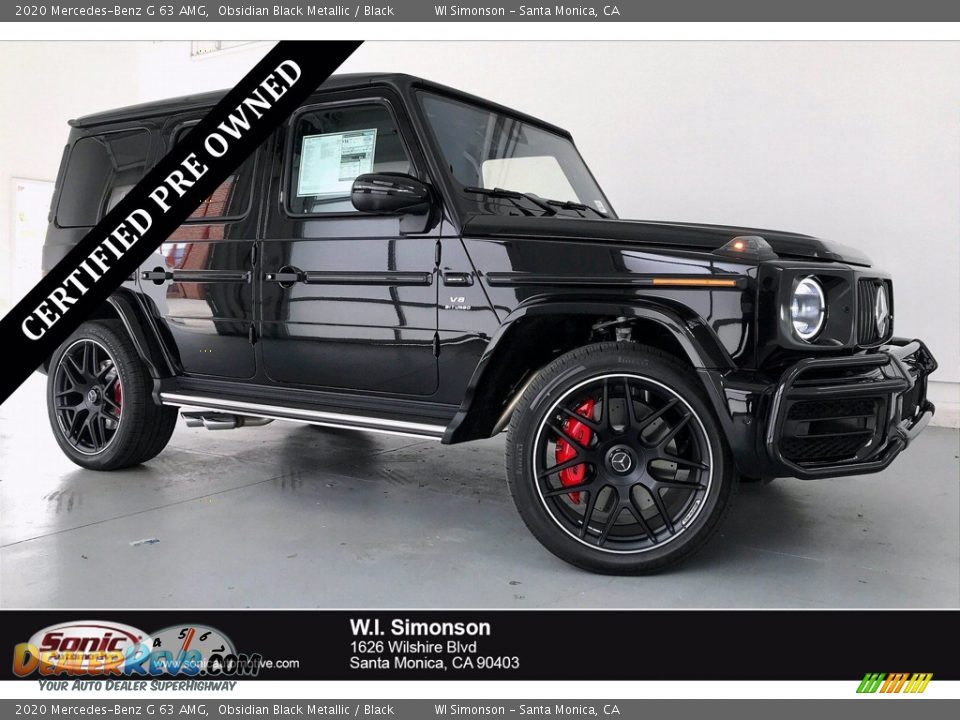 2020 Mercedes-Benz G 63 AMG Obsidian Black Metallic / Black Photo #1