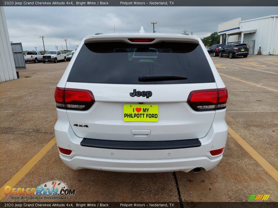 2020 Jeep Grand Cherokee Altitude 4x4 Bright White / Black Photo #6