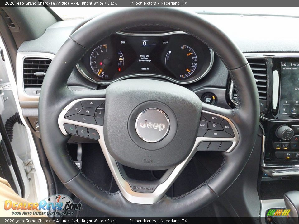 2020 Jeep Grand Cherokee Altitude 4x4 Bright White / Black Photo #15