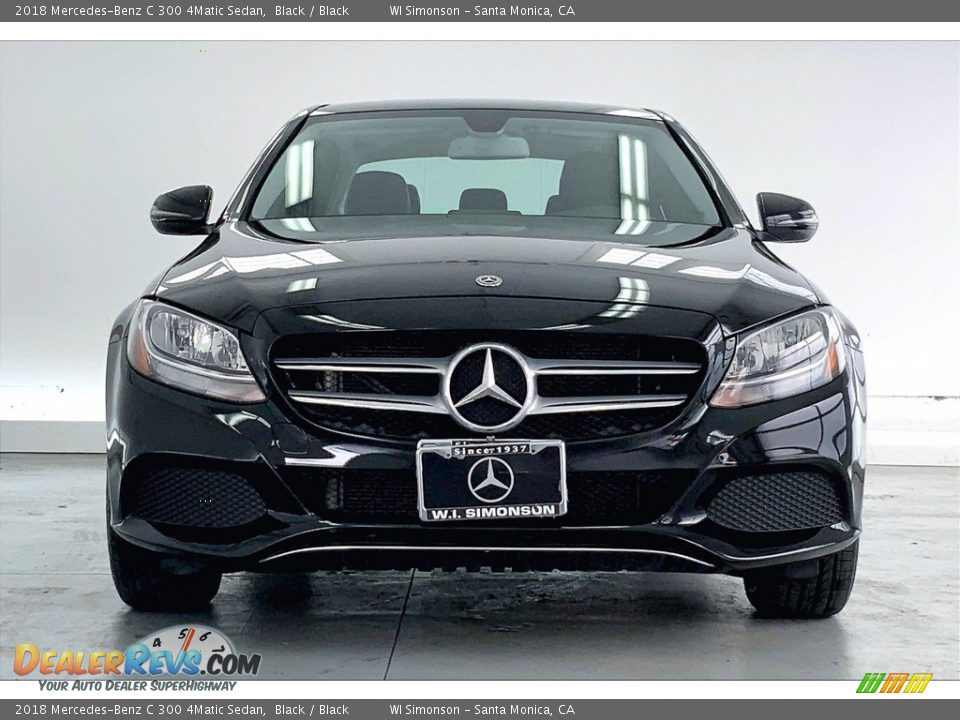 2018 Mercedes-Benz C 300 4Matic Sedan Black / Black Photo #2