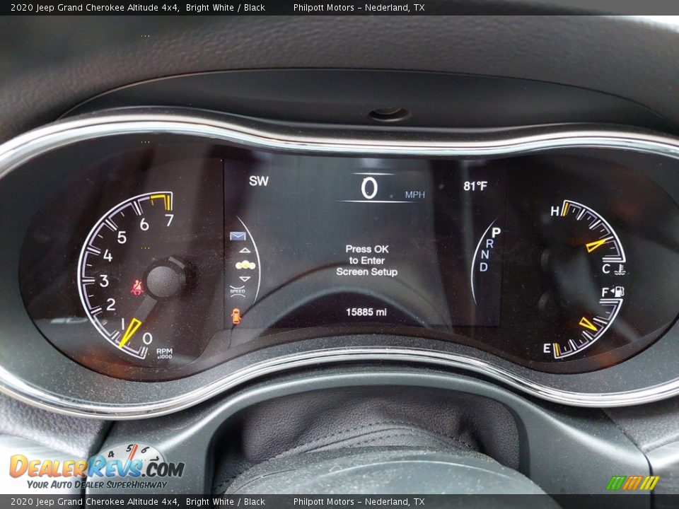 2020 Jeep Grand Cherokee Altitude 4x4 Bright White / Black Photo #18