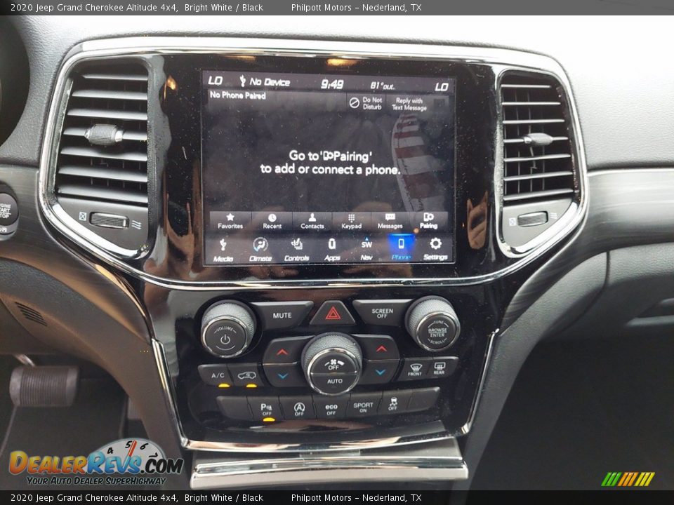 2020 Jeep Grand Cherokee Altitude 4x4 Bright White / Black Photo #19