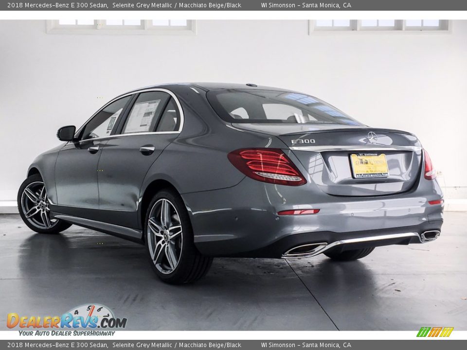 2018 Mercedes-Benz E 300 Sedan Selenite Grey Metallic / Macchiato Beige/Black Photo #3