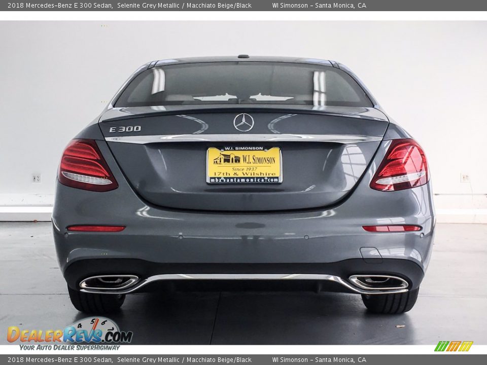 2018 Mercedes-Benz E 300 Sedan Selenite Grey Metallic / Macchiato Beige/Black Photo #4
